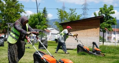 Bolu Belediyesi Park ve Bahçeler Müdürlüğü’nden hummalı çalışma