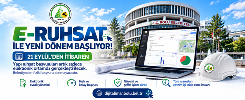 Ruhsat Başvurusu İçin Artık Belediyeye Gitmeye Gerek Yok