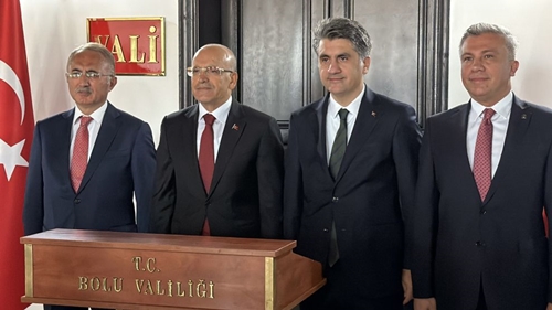Hazine ve Maliye Bakanı Mehmet Şimşek Bolu’ya Geldi